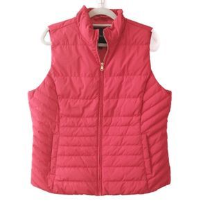 Talbot's red down vest, XL